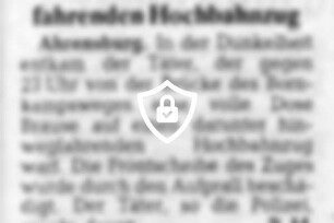 Unbekannter demolierte fahrenden Hochbahnzug