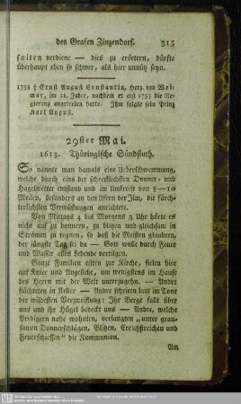 29ster Mai. 1613. Thüringische Sündfluth