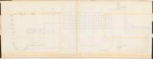 Reichsluftfahrtministerium, Berlin: Saalbau, Treppenhalle: Grundriss, Untersicht, Schnitt 1:20, Detail 1:1
