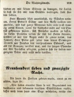 Neunhundert sieben und zwanzigste Nacht