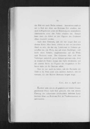 Kiel, den 11. April 1905