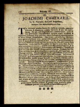 Joachimi Camerarii, U. C. Narratio, de Conf. Augustana : excerpta e Vita Melanchthonis p. 125. seqq.