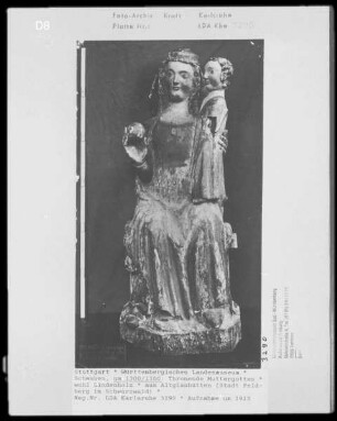 Thronende Muttergottes aus Altglashütten (Stadt Feldberg im Schwarzwald)