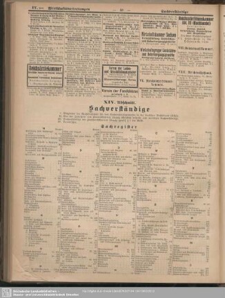 XIV. Abschnitt. Sachverständige