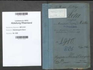 Müller, Philipp 04.11.1824 - 02.10.1887; Markscheider; Prüfungsakte und Personalakte