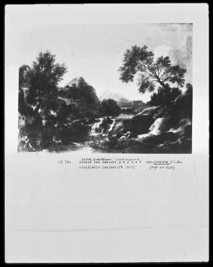 Arkadische Landschaft mit Anglern