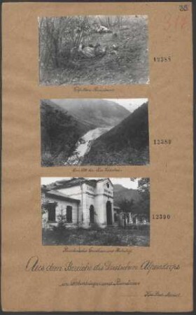 Rumänisches Grenzhaus und Bahnhof