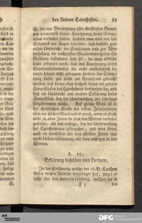 15. Erklärung deßelben von Luthern.
