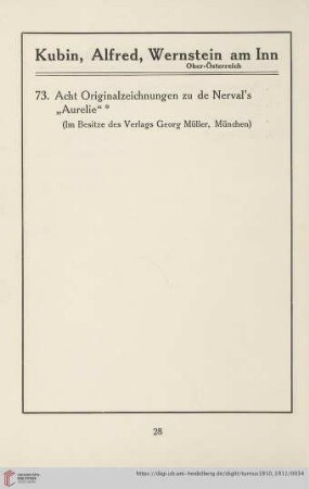 Kubin, Alfred, Wernstein am Inn (Nr.73)