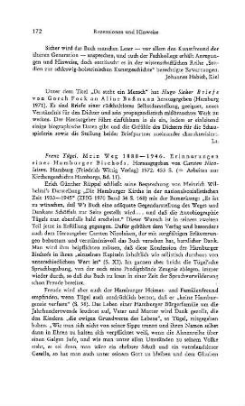 Fock, Gorch :: Da steht ein Mensch, Briefe von Gorch Fock an Aline Bußmann, hrsg. von Hugo Sieber : Hamburg, 1971