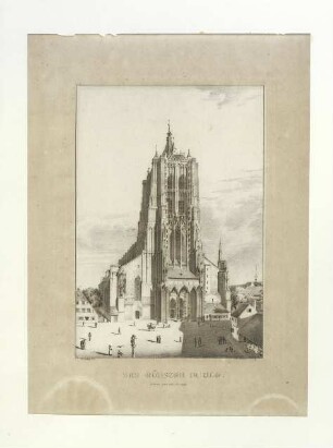 Münster. Westfassade. Um 1824