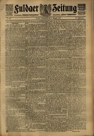 Ausgabe vom Donnerstag, den 04. August 1910.