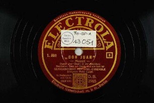 "Don Juan" : 1. Akt; Duett und Chor: O ihr Mädchen; Rezitativ: Gott sei Dank, daß sie fort ist / Mozart