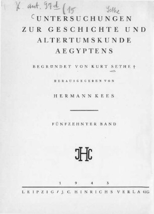 Mythe und Mythenbildung im Alten Ägypten