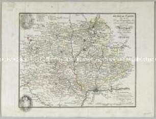 General Carte über das aus drey Landgerichten und eben so vielen Rentämtern bestehende Nordgau der ehemaligen König.baiernschen Provinz Neuburg