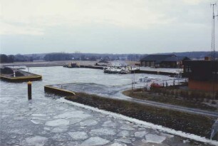 Hafen Wittingen am Elbe-Seitenkanal bei Eis