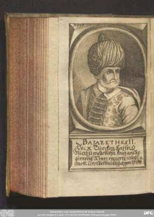 [Bajazethes II. Der X. Türcken-Kayser.]