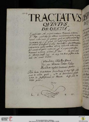 Tractatus Quintus