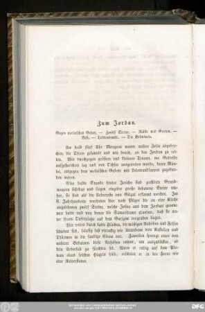 Zum Jordan.