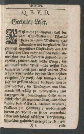 Geehrter Leser