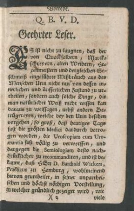 Geehrter Leser