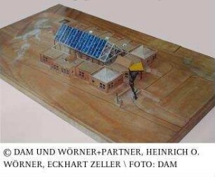 Kindertagesstätte Niederrad - Modell des Gesamtgebäudes