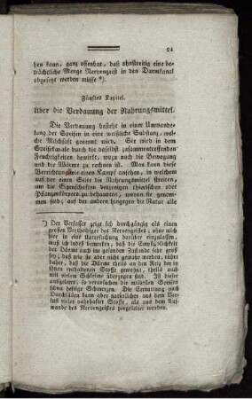 Fünftes Kapitel. Über die Verdauung der Nahrungsmittel.