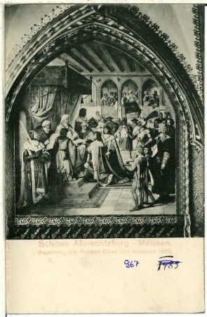 Meißen. Albrechtsburg, Belehnung der Prinzen Ernst und Albrecht