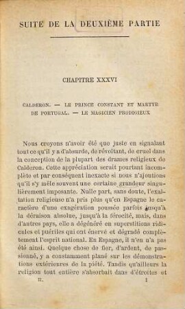 Essai sur le théâtre espagnol, II