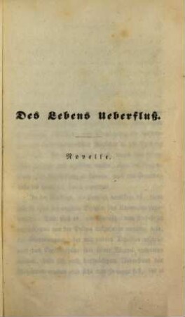 Ludwig Tieck's Gesammelte Novellen. 11. Des Lebens Überfluß. Der Dichter und sein Freund