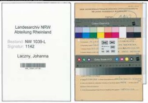 Entnazifizierung Johanna Laczny , geb. 12.07.1921 ()