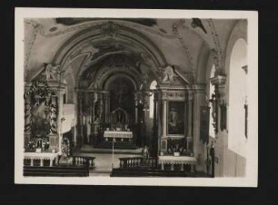 Oberbayern. Reit im Winkl. Innenraum der 1911/1913 errichteten katholischen Pfarrkirche St. Pankratius