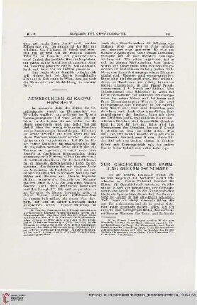 1: Anmerkungen zu Kaspar Hirschely