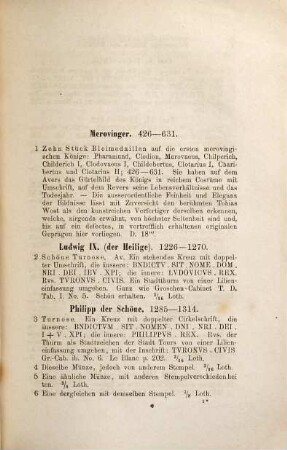 Die Sammlungen für Kunst und Wissenschaft, nachgelassen durch weiland Freiherrn Carl Rolas du Rosey, 2. Abt.. Die numismatischen Sammlungen an Medaillen und Münzen, nebst numismatischer Bibliothek ... : welche Dienstag, den 1. September 1863 und folgende Tage zu Dresden ... versteigert werden