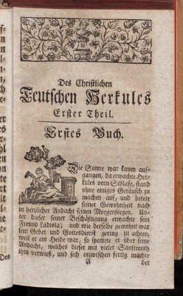 Des Christlichen Teutschen Herkules Erster Theil.