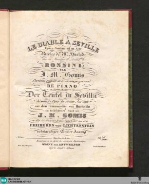 Le diable à Seville : opéra comique en un acte