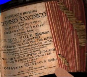 Dissertatio Iuridica De Termino Saxonico