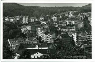 Karlsbad. Westend mit orthodoxer Kirche St. Peter und Paul