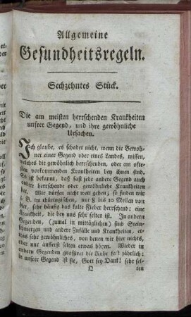 Sechzehntes Stück.