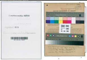 Entnazifizierung Hermann Klausmannsmueller , geb. 16.02.1898 (Rangiermeister)