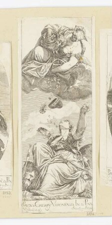 Juno überschüttet Venedig mit Reichtum, aus: "Opera selectiora quae Titianus Vecellius Cadubriensis et Paulus Calliari Veronensis inventarunt et pinxerunt"