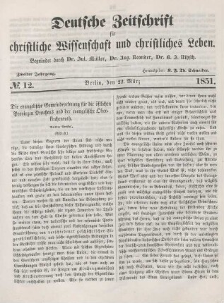 93-95 Die evangelische Gemeindeordnung für die östlichen Provinzen Preußens und der evangelische Oberkirchenrath : Dritter Artikel (Schluß)