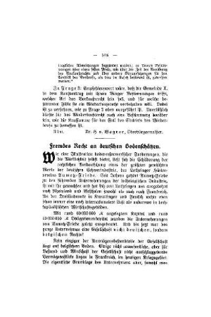 Fremdes Recht an deutschen Bodenschätzen