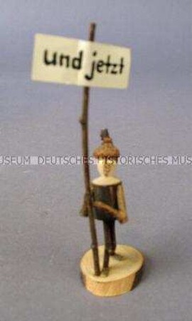 Holzfiguren Diorama zur Landwirtschaft (Standartenträger)