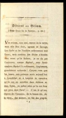 Diderot an Grimm