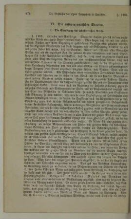 VI. Die außereuropäischen Staaten