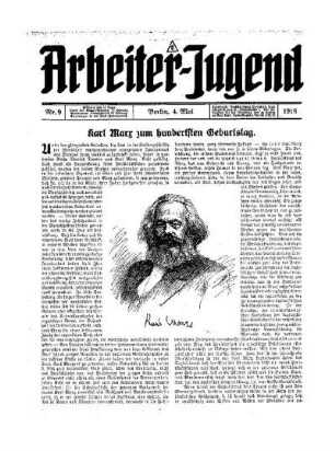 Karl Marx zum hundertsten Geburtstag