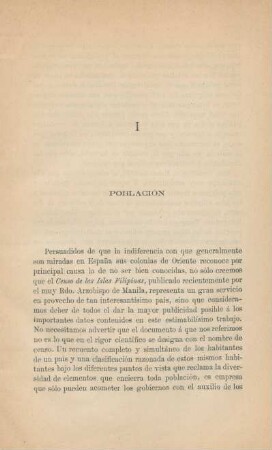 I. Población