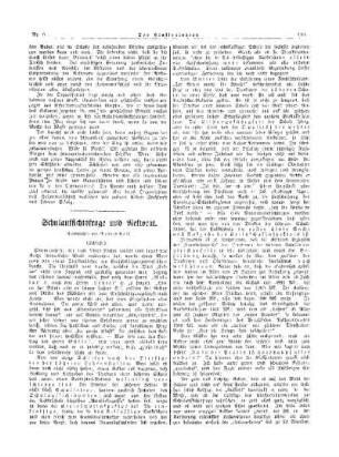 Schulaufsichtsfrage und Rektorat : (Schluß)