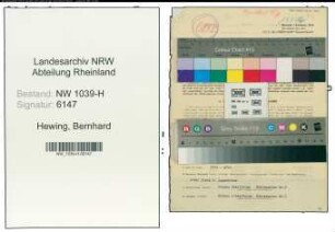 Entnazifizierung Bernhard Hewing , geb. 10.08.1912 (Polizist)
